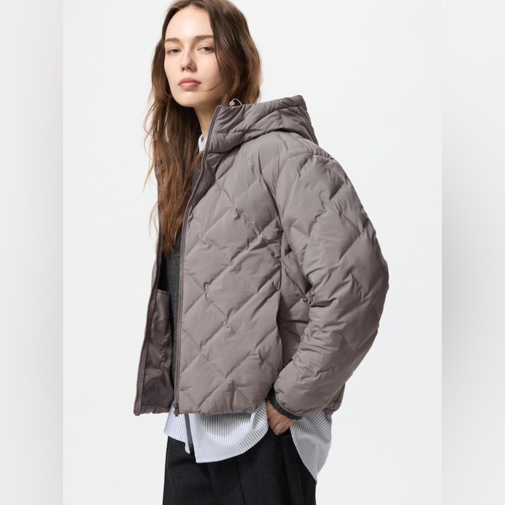 NWT UNIQLO Pufftech Parka in Gray